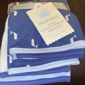 Cloud Island 6-Pack Lightweight Washcloths